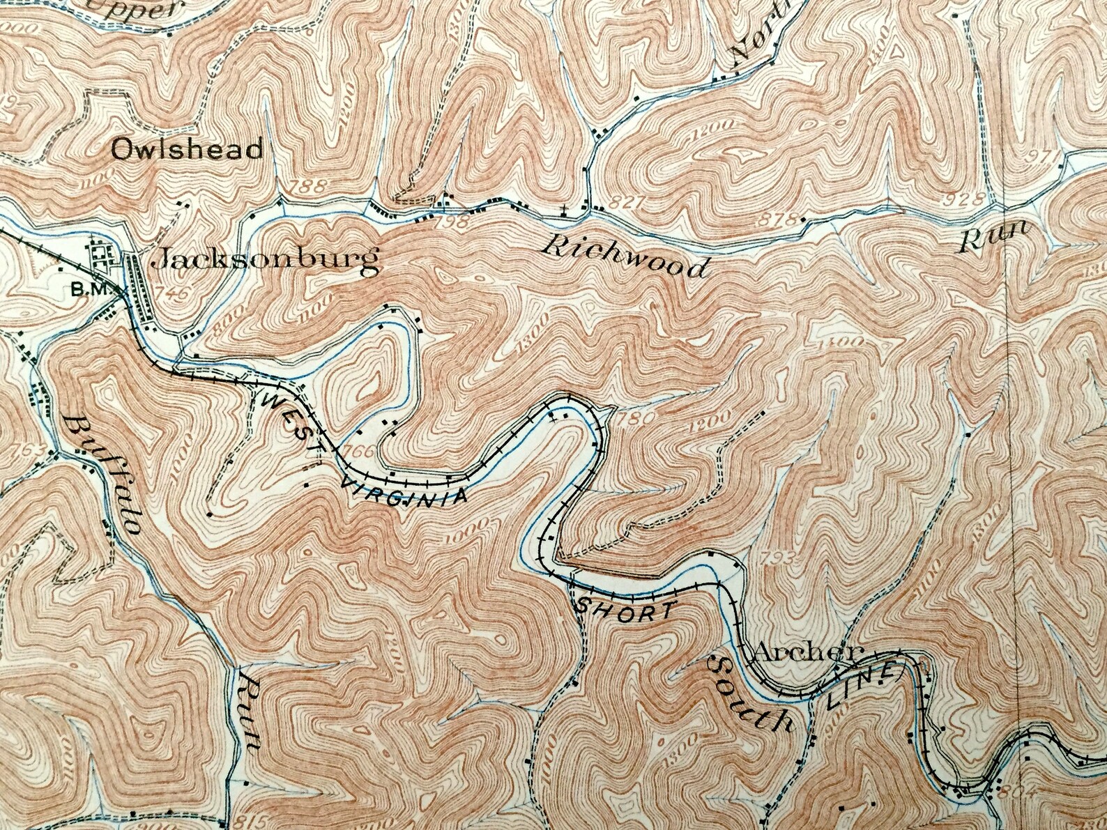 Antique Littleton West Virginia 1905 US Geological Survey Etsy