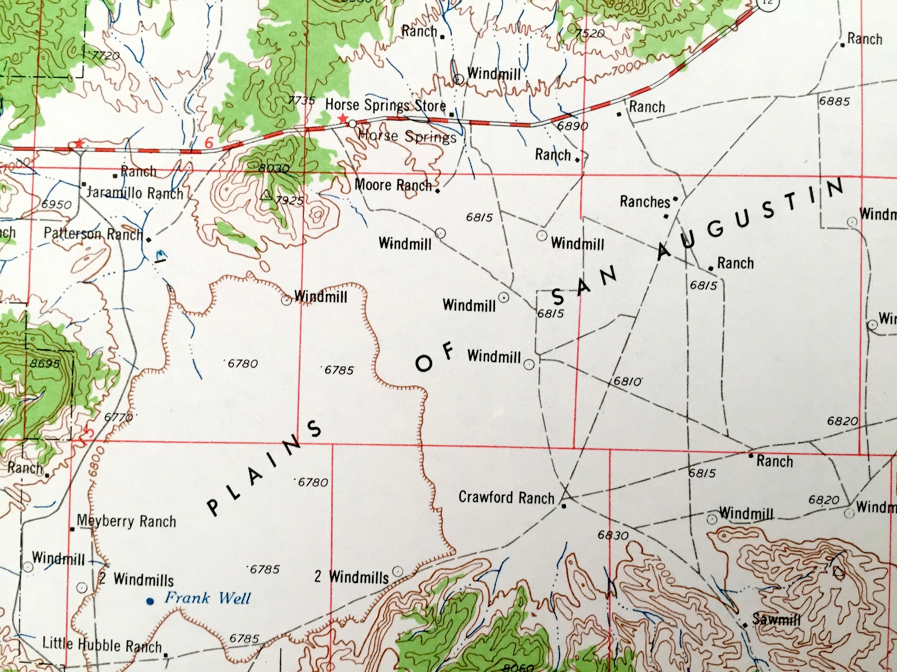 Antique Clifton Arizona 1962 US Geological Survey Topographic Etsy
