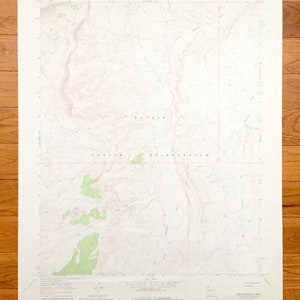 Antieke zand lente, New Mexico 1966 US Geological Survey Topografische Kaart - Catron County, Navajo Indian Reservation Shiprock Wash Desert NM