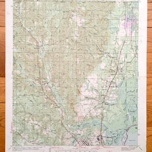 Antik Creola, Alabama 1943 US Metropolitan Survey Topographic Map – Mobile County, Salco, Achse, Hatters, Saraland, Whistler, Smithtown, Akka