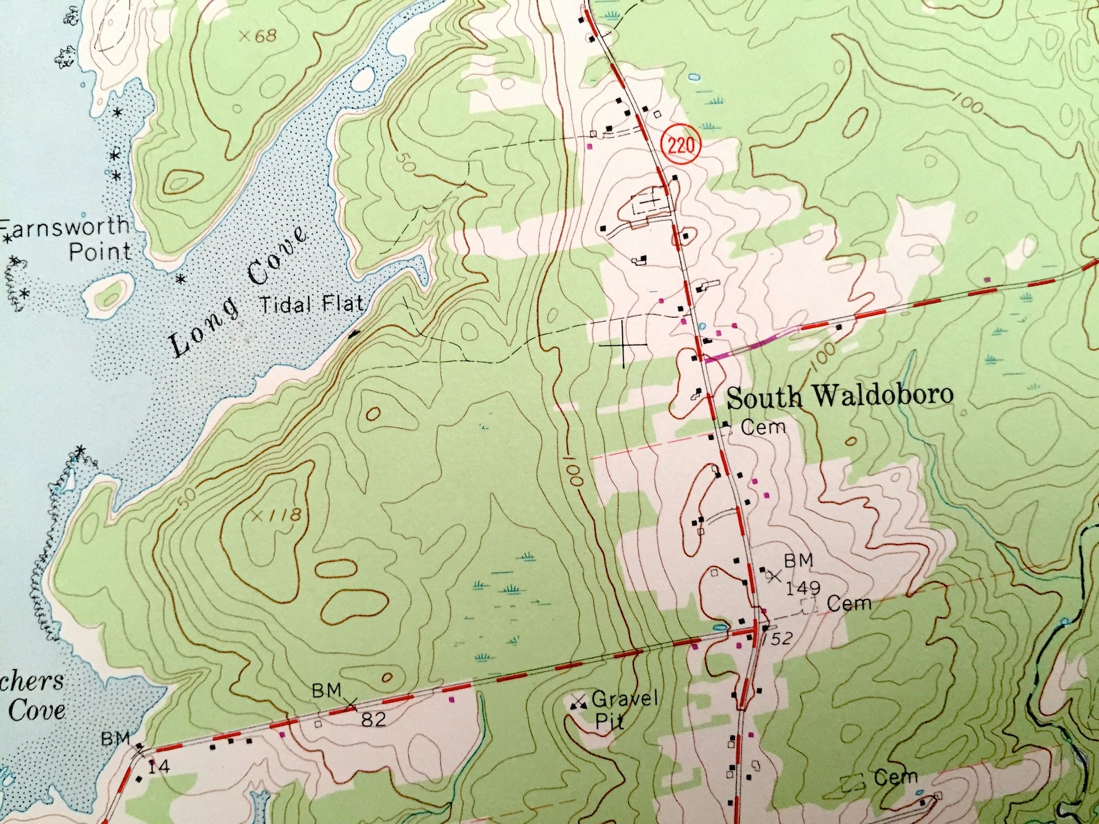 Antique Waldoboro Maine 1965 US Geological Survey Topographic Etsy