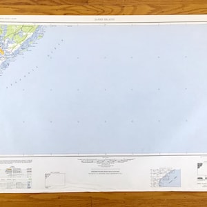 Antike Topographische Karte von James Island, South Carolina 1948 - Charleston, Höhen, Hanahan, Coast, Folly Beach SC