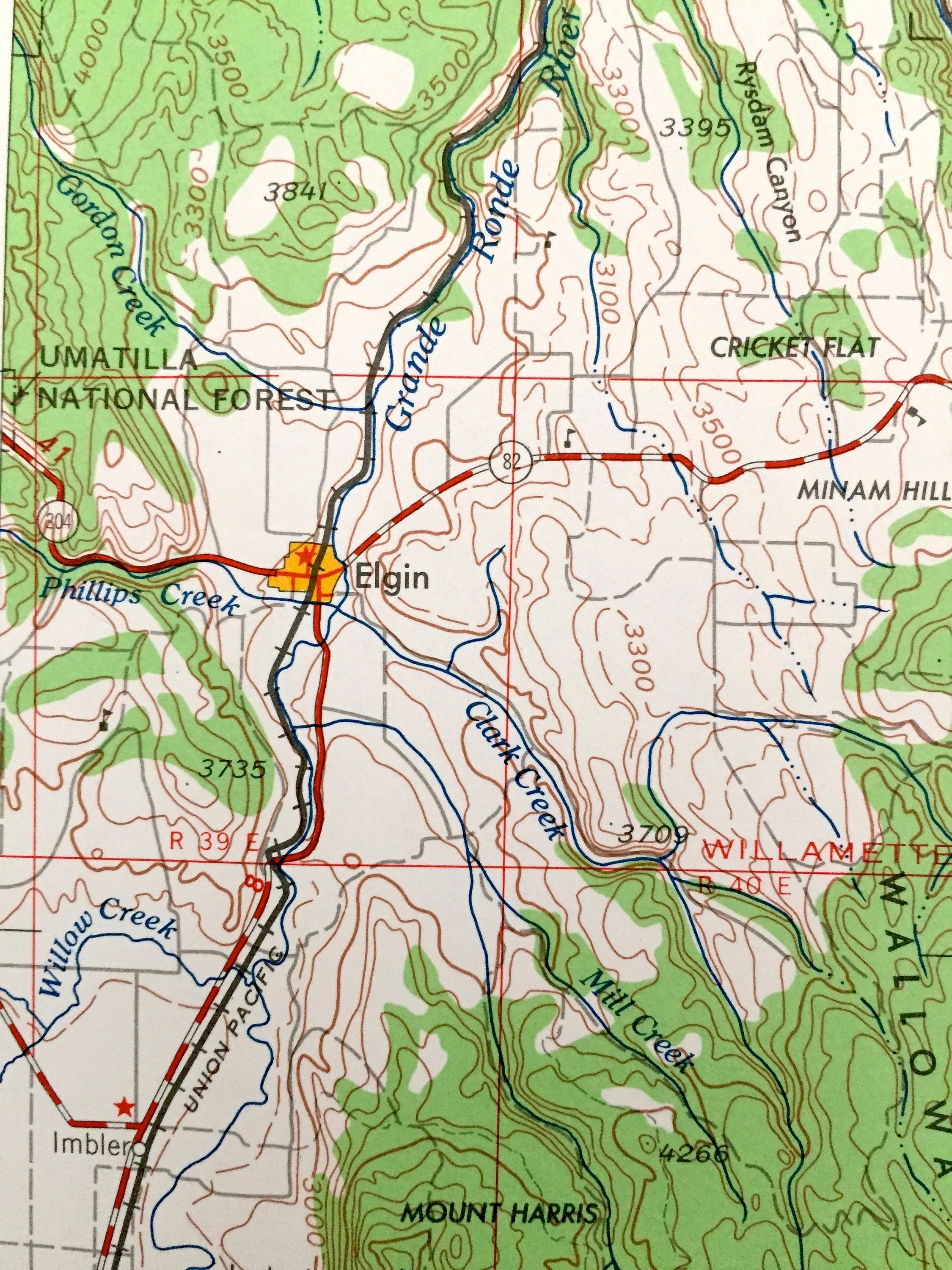 Antique Grangeville Idaho 1955 US Geological Survey Etsy UK