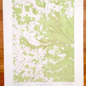 Antique Ivory, New York 1954 Us Geological Survey Topographie Karte – Chautauqua County, Clark, Polen, Carroll, Randolph, South Valley, NY