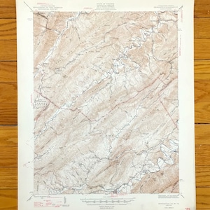 Antike Newcastle, Virginia Topographische Karte von 1947 - Allegheny Craig Monroe County, George Washington Forest, WV VA