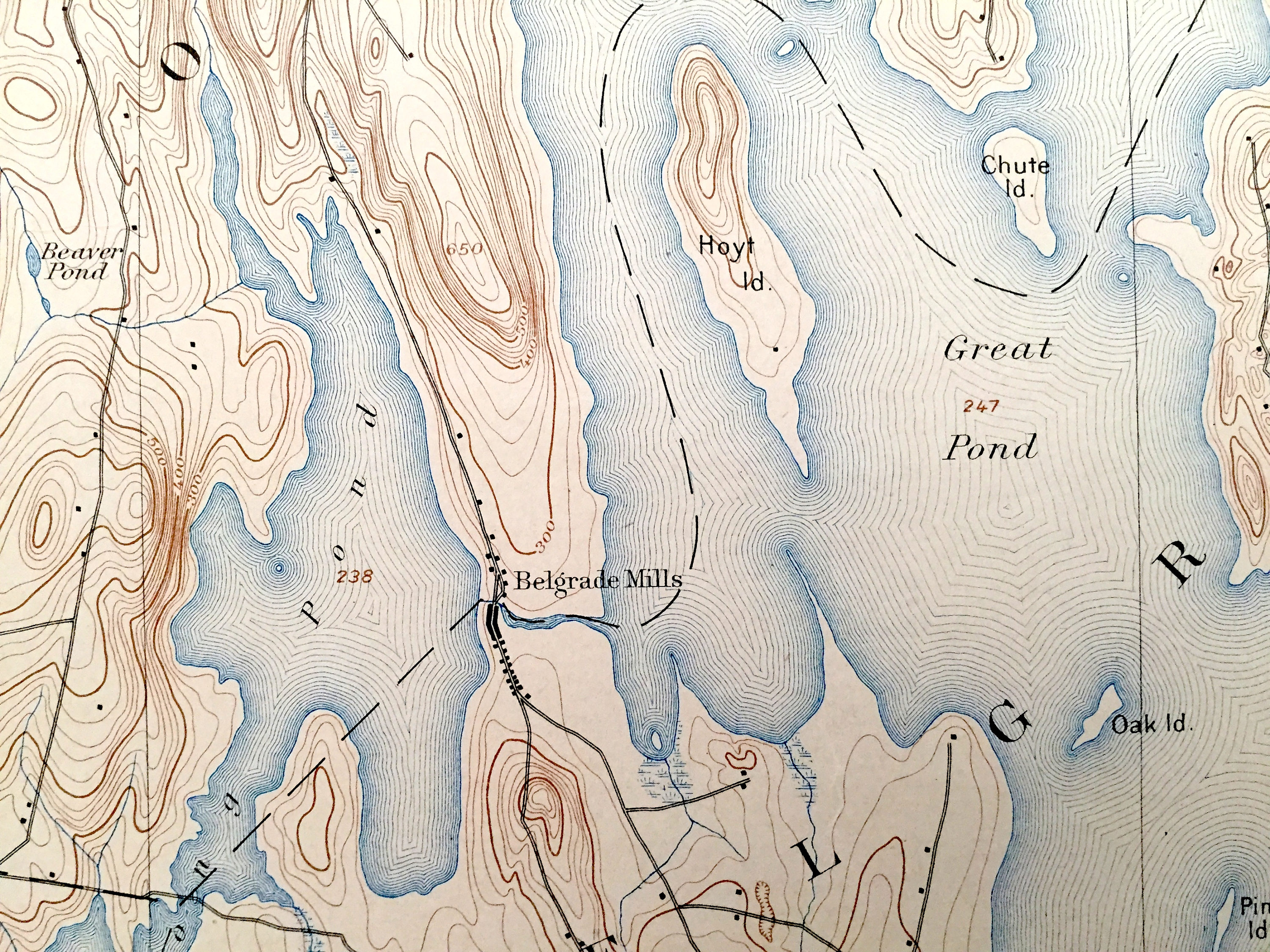 Antique Norridgewock Maine 1898 US Geological Survey Etsy