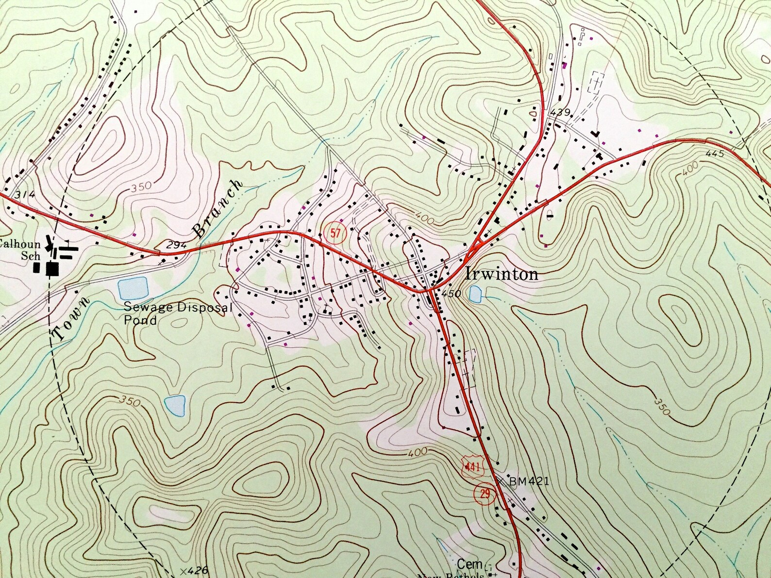Antique Irwinton 1973 US Geological Survey Etsy