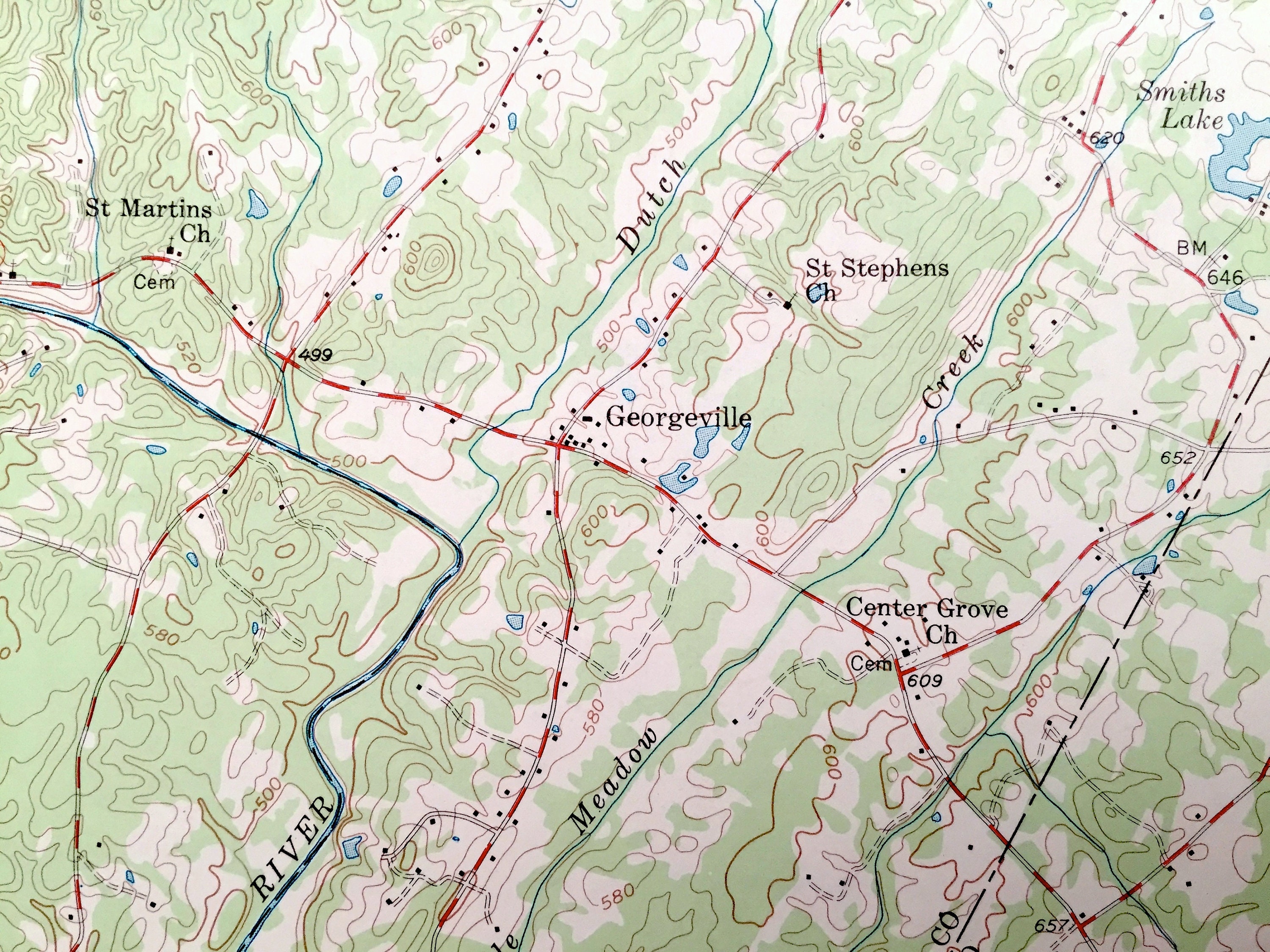 Antique Mount Pleasant North Carolina 1957 US Geological Etsy