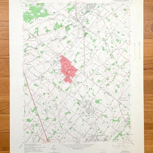 Antike Telford, Pennsylvania 1960 US Geological Survey topographische Karte - Montgomery, Bucks County, Souderton, Hatfield, Sellersville, PA
