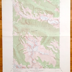 Antike Mt. Logan, Washington 1963 US Geological Survey Topographische Karte – Nord Kaskaden, Mt Baker, Ragged Ridge, Red Mountain, Gletscher