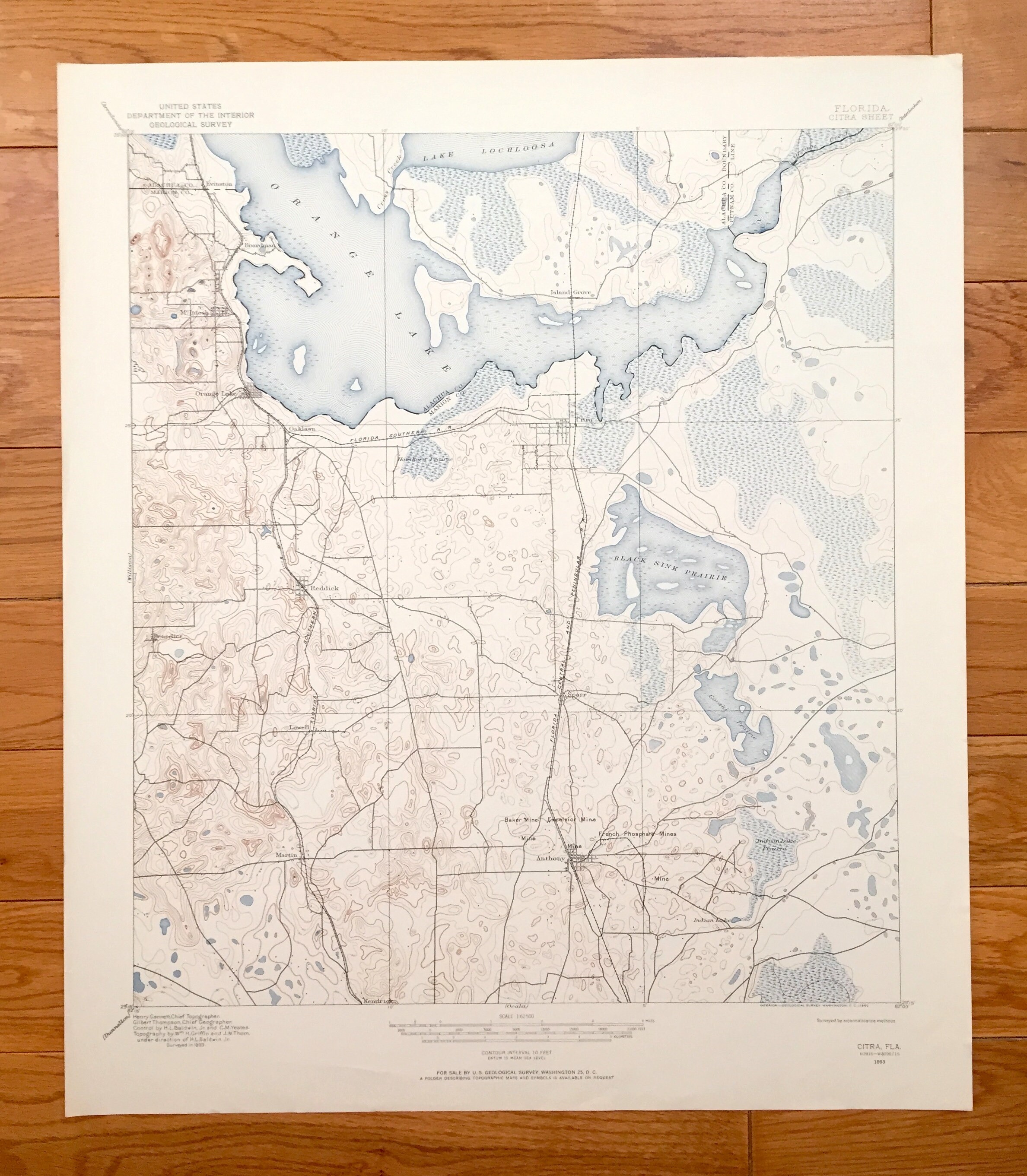 Antique Citra Florida 1893 US Geological - Il Fullxfull.2554507239 Oq3m 