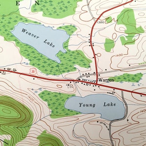 Antique Richfield Springs, New York 1943 US Geological Survey ...