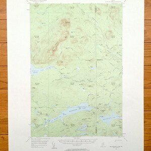 Antike Millinocket See, Maine 1954 US Geological Survey Topographische Karte – Aroostook, Piscataquis, Penobscot, Munsungan, Millimagassett