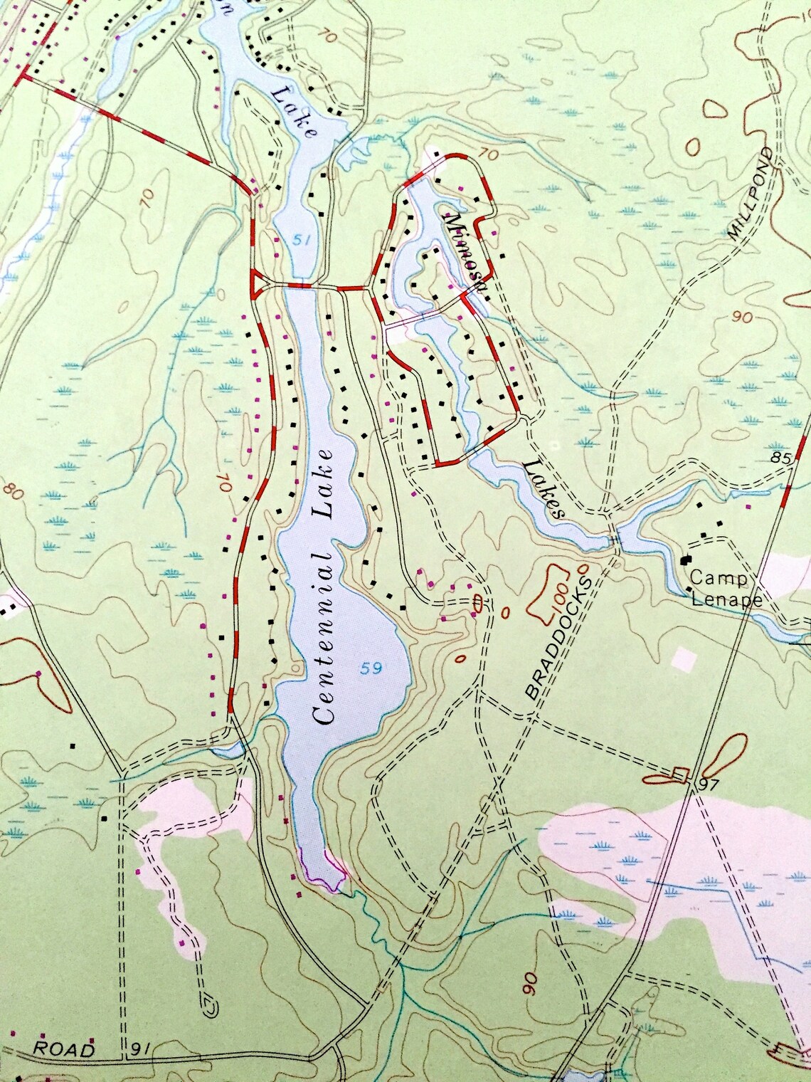Antique Medford Lakes New Jersey 1967 US Geological Survey Etsy