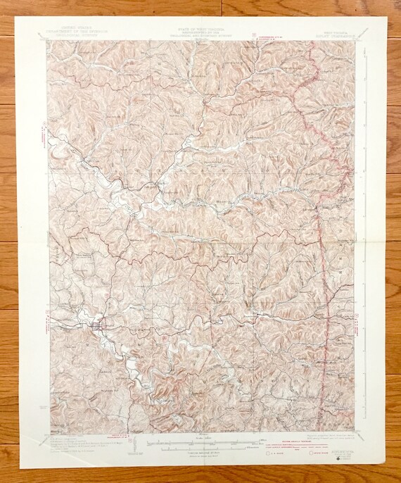 Medina Ravenswood Antique Ripley New Era Curtis Reedy Summit West Virginia 1928 US Geological