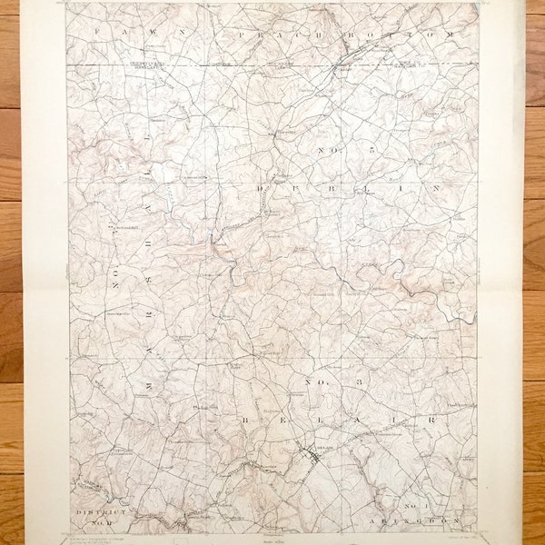 Peach Bottom Map Etsy