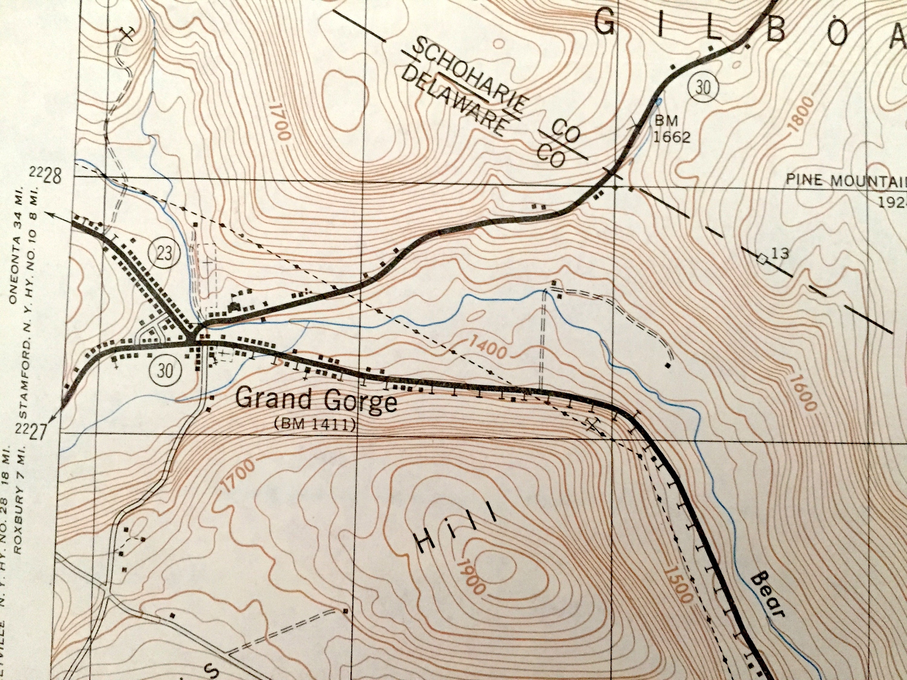 Antique Prattsville New York 1945 US Geological Survey Etsy