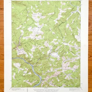 Antike Meadow Creek, West Virginia 1912 US Geologische Untersuchung topographische Karte - Summers County, Red Spring, Pittman, Hemlock, Laurel WV