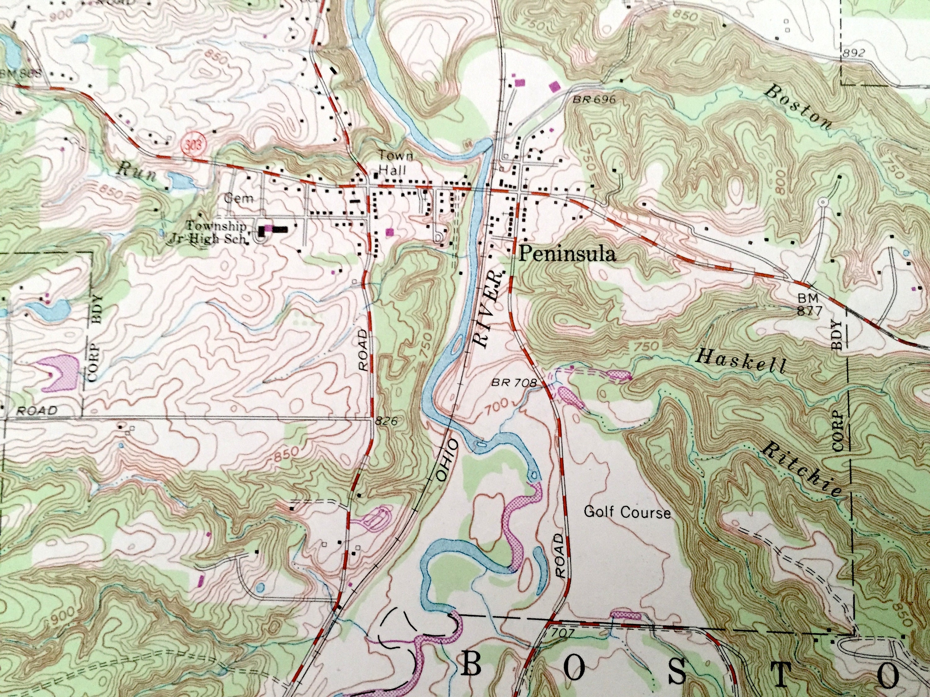 Antique Peninsula Ohio 1963 US Geological Survey Etsy