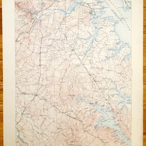 Antique Relay, Maryland 1907 US Geologische Übersicht Topographische Karte - Baltimore, Anne Arundel, Patapsco, Magothy, Severn River, Glen Burnie MD