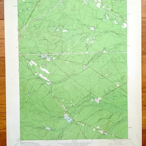 Antike Topographische Karte von Keswick Grove, New Jersey, 1957 – Ocean County, Lacey, Berkeley, Manchester, Camp Columbus, NJ