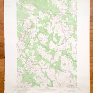 Antigo Mapa Topográfico da Nova Suécia, Maine 1953 do US Geological Survey - Connor, Woodland, Caribou, Acadia, Barretts, Condado de Aroostook, ME