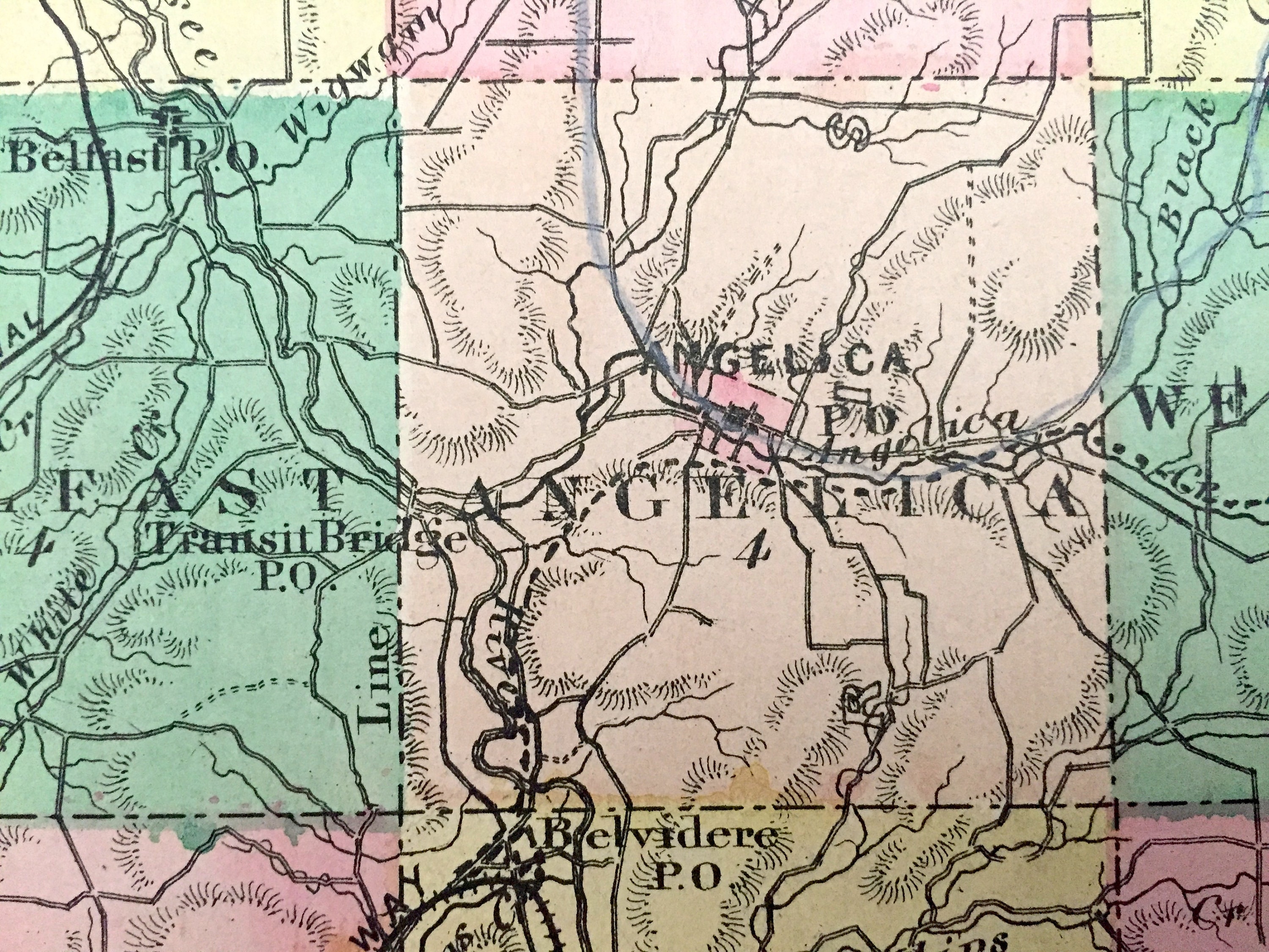 Antique 1869 Allegany County New York Map from D.G. Beers & Etsy