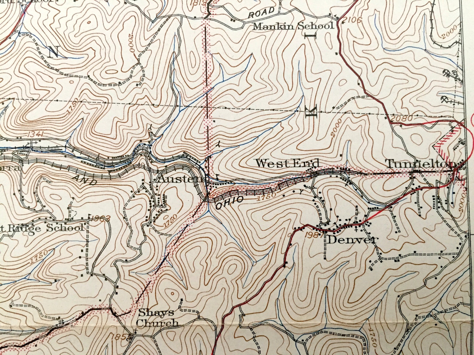 Antique Thornton West Virginia 1926 US Geological Survey Etsy