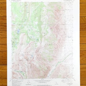 Antike Inyo National Forest, Kalifornien 1982 US Geologische Dienst Topographische Karte - Mt Morgan, John Muir Wilderness, Mono Inyo County CA