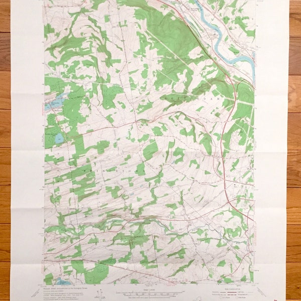 Map of Duanesburg New York Etsy