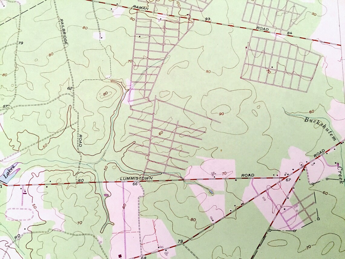 Antique Cedarville New Jersey 1956 US Geological Survey Etsy