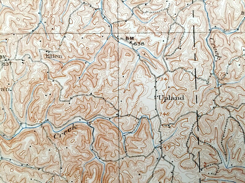 Antique Glenwood West Virginia 1908 US Geological Survey Etsy