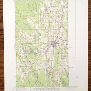 Antiker Houlton, Maine 1951 US 1951- Aroostook County, Littleton, Hammond Ludlow New Limerick Linneus, Lake ME