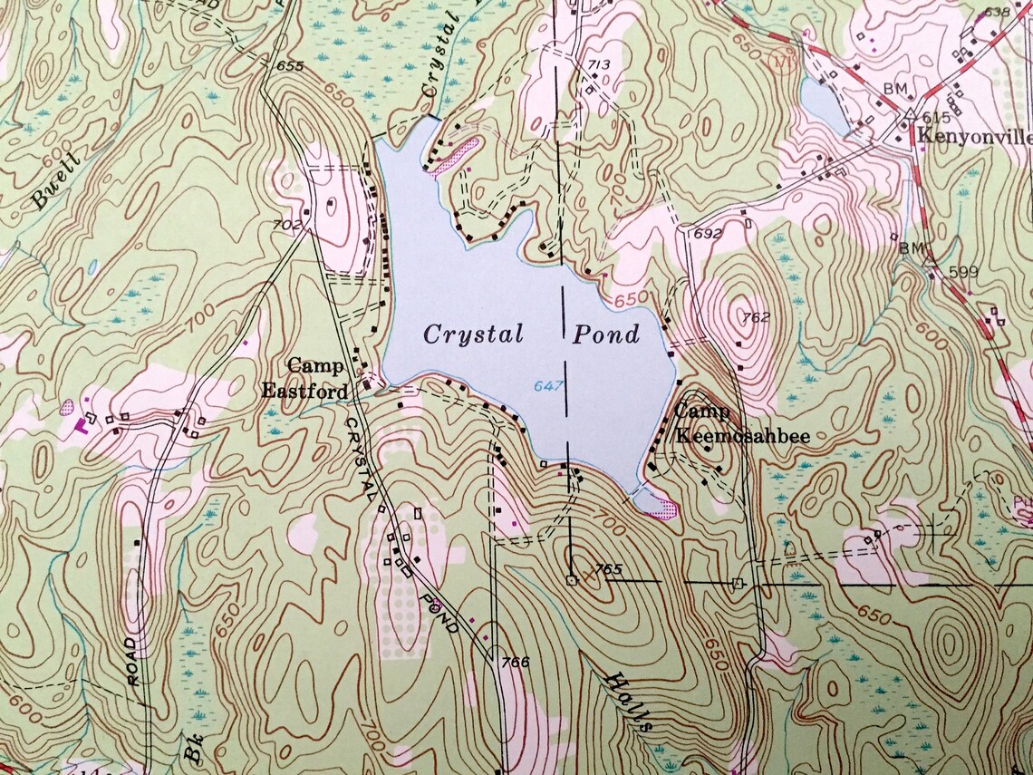 Antique Eastford Connecticut 1953 US Geological Survey Etsy