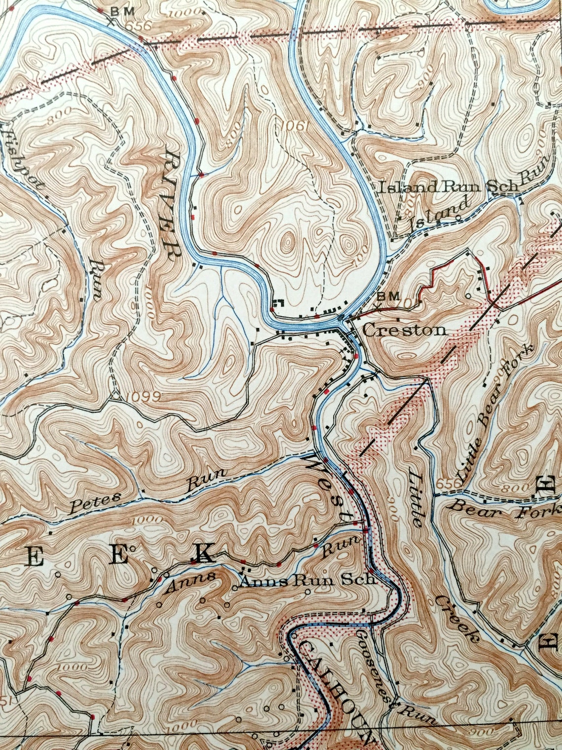 Antique Spencer West Virginia 1928 US Geological Survey Etsy