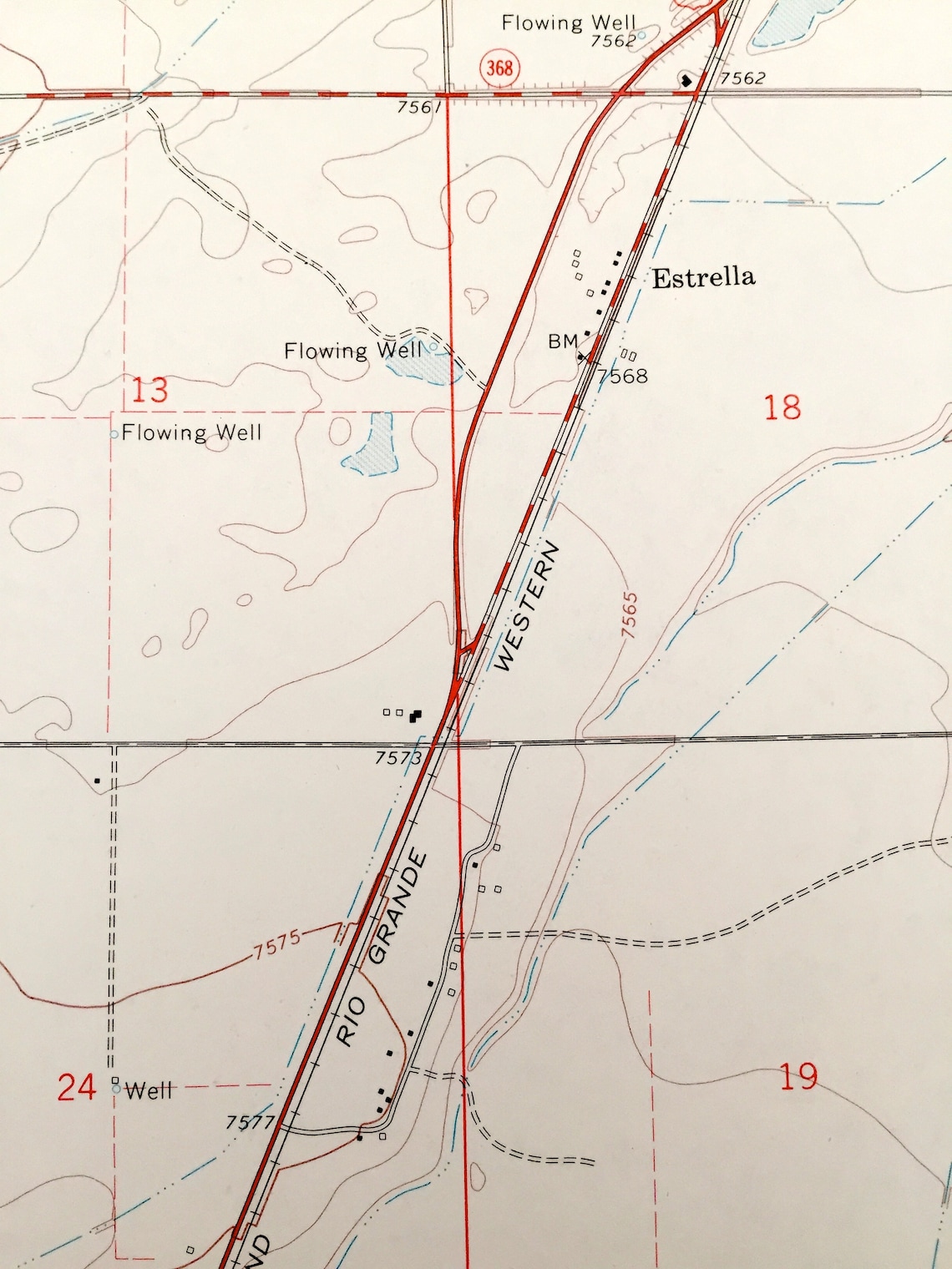 Antique La Jara Colorado 1968 US Geological Survey Etsy