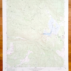 Antique Morena Reservoir, California 1960 US Geological Survey Topographic Map – San Diego County Cleveland National Forest Hauser Canyon CA