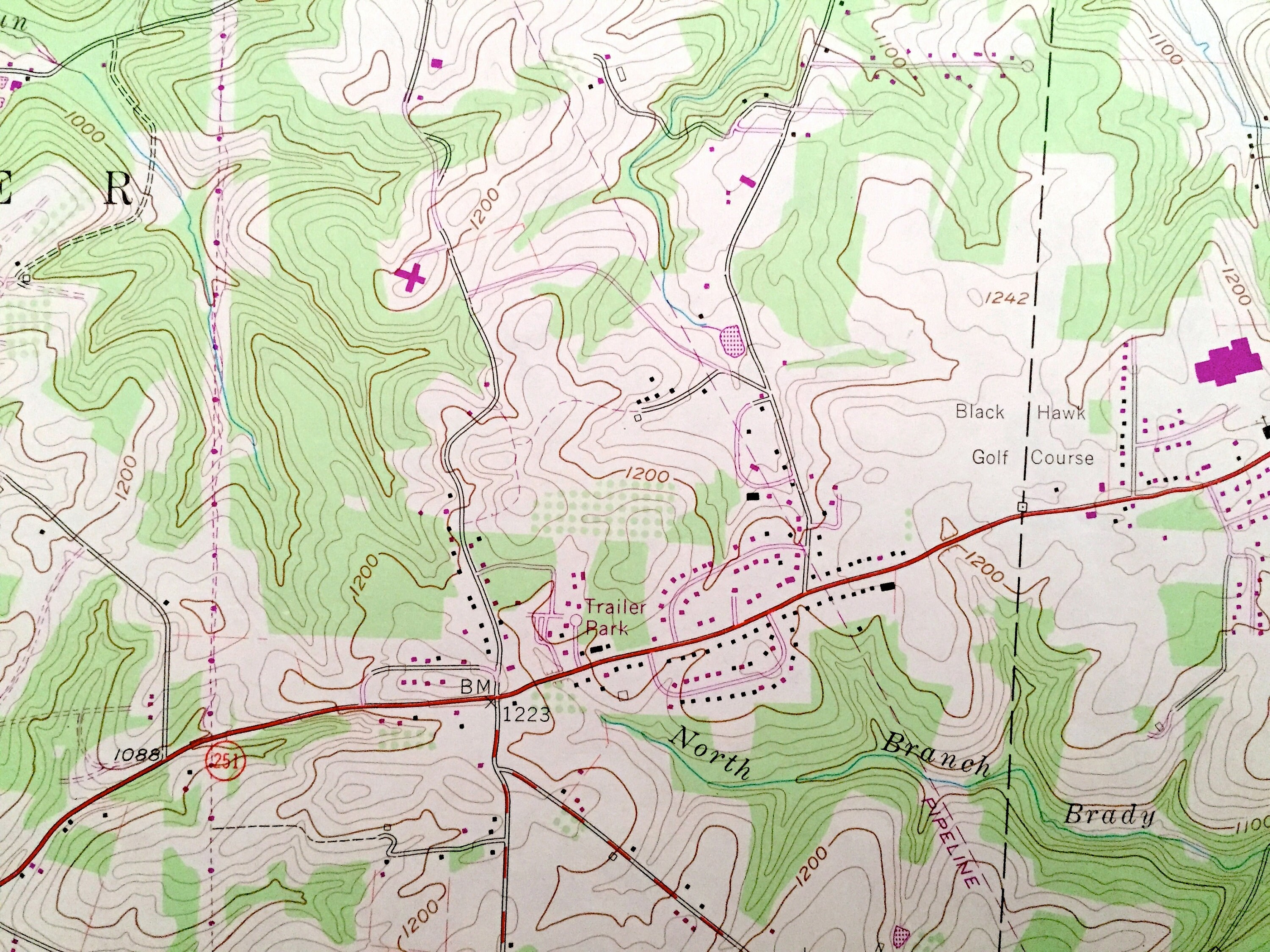 Antique New Galilee Pennsylvania 1957 US Geological Survey Etsy