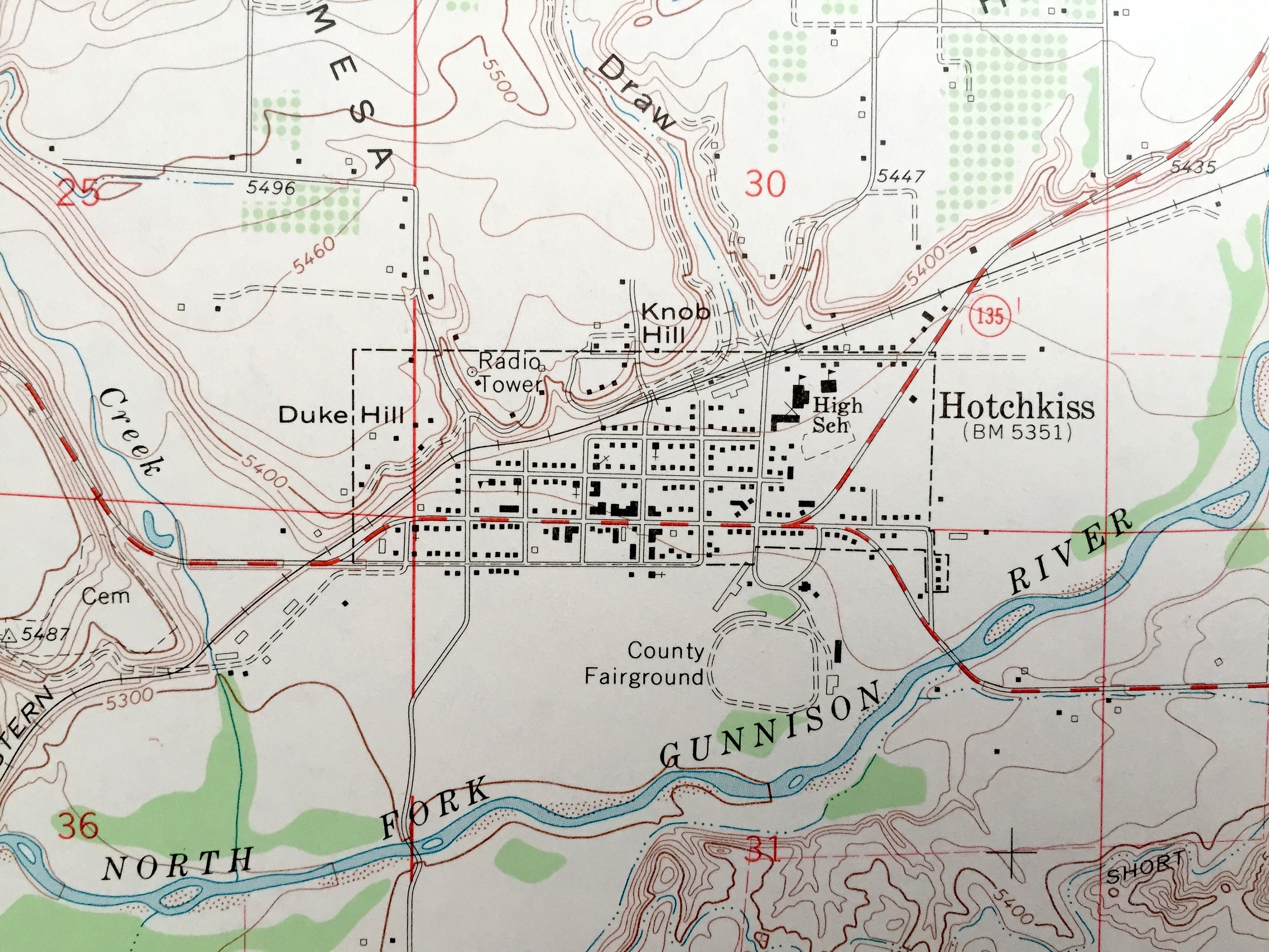 Antique Hotchkiss Colorado 1965 US Geological Survey Etsy