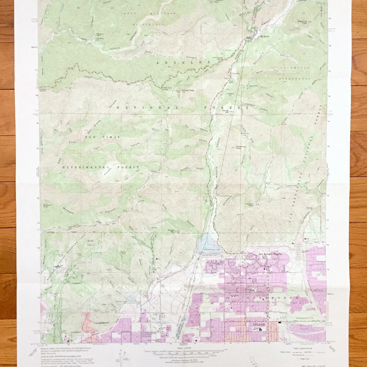 Antique Mt. Baldy, California 1967 US Geological Survey Topographic Map – San Bernardino County, Claremont, San Antonio Heights, Cucamonga - Etsy