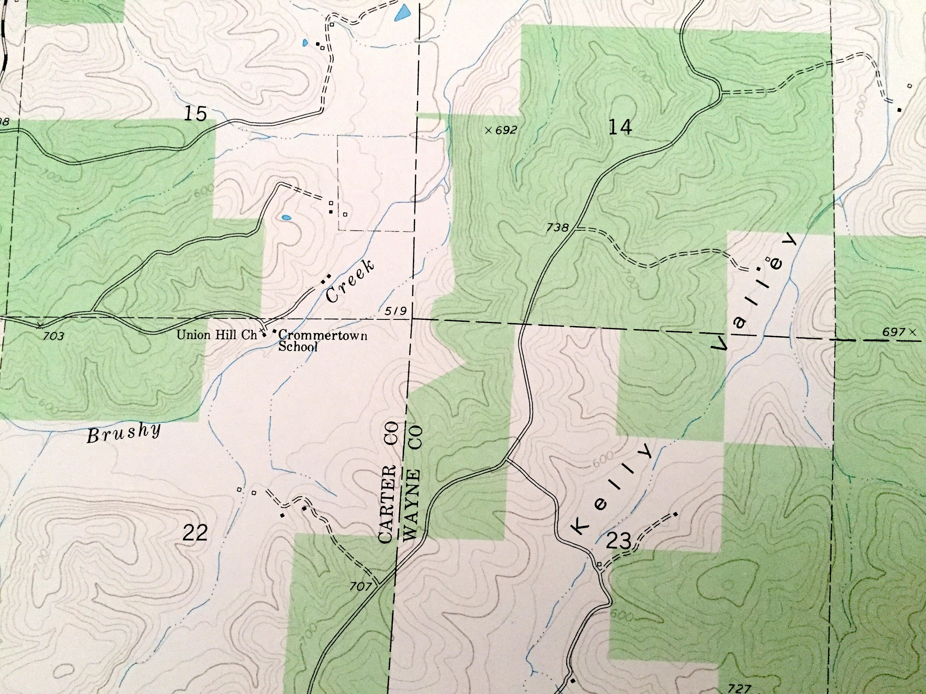 Antique Ellsinore Missouri 1980 US Geological Survey Etsy