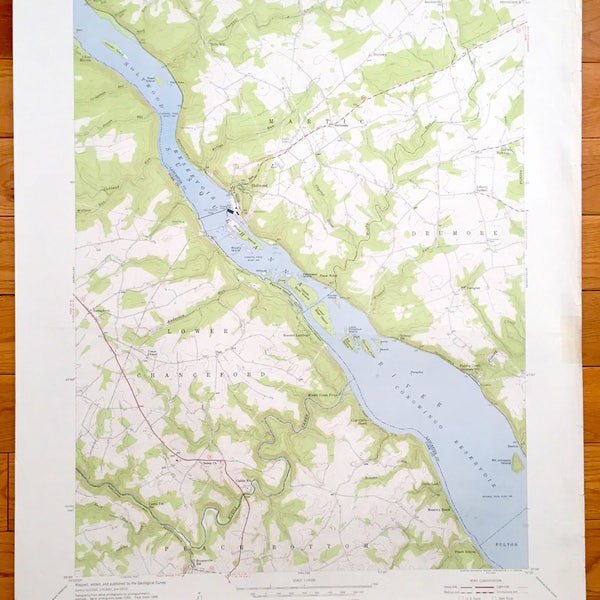 Peach Bottom Map Etsy