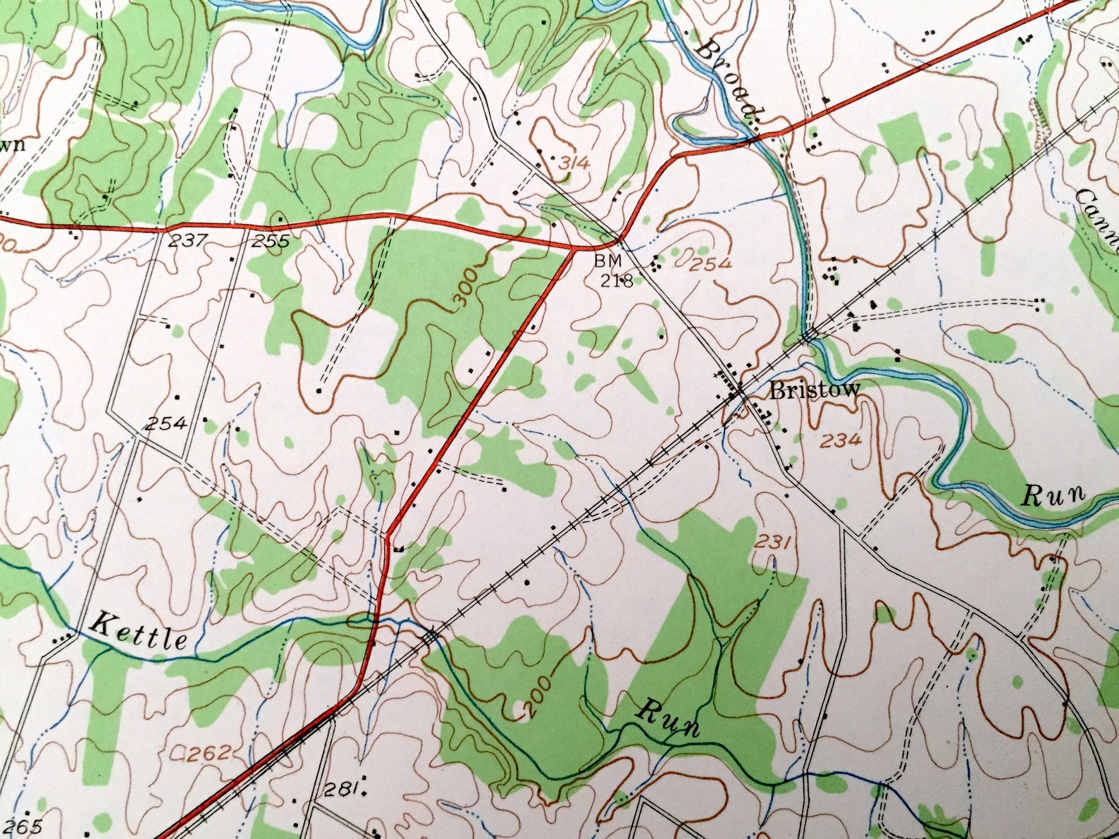 Antique Catlett Virginia 1943 US Geological Survey Etsy