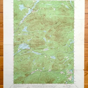 Antieke Blue Mountain, New York 1954 US Geological Survey topografische kaart - Adirondacks, Arietta, Long Lake, Indian Lake, Lake Pleasant NY