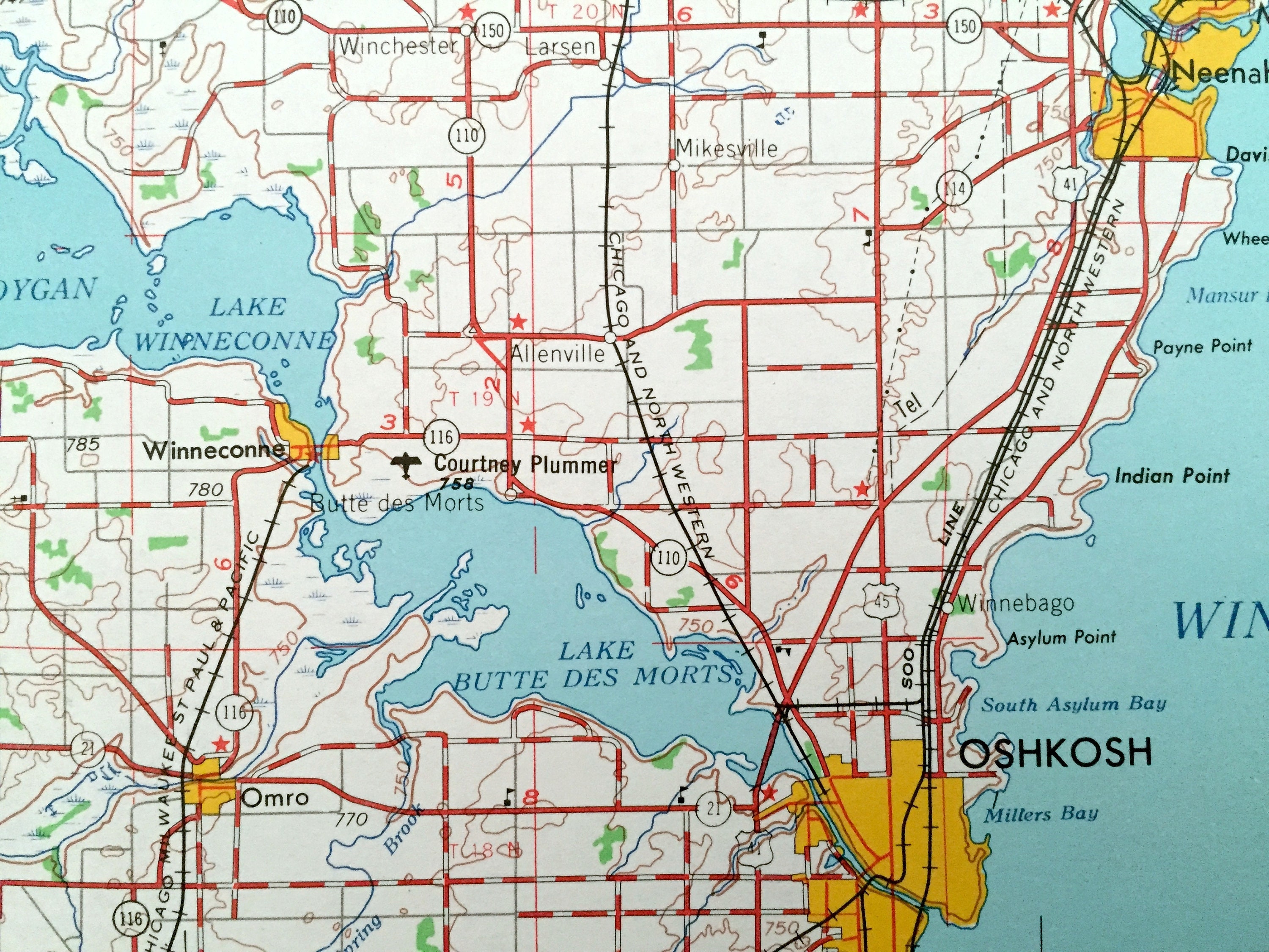 Antique Green Bay Wisconsin 1955 US Geological Survey Etsy
