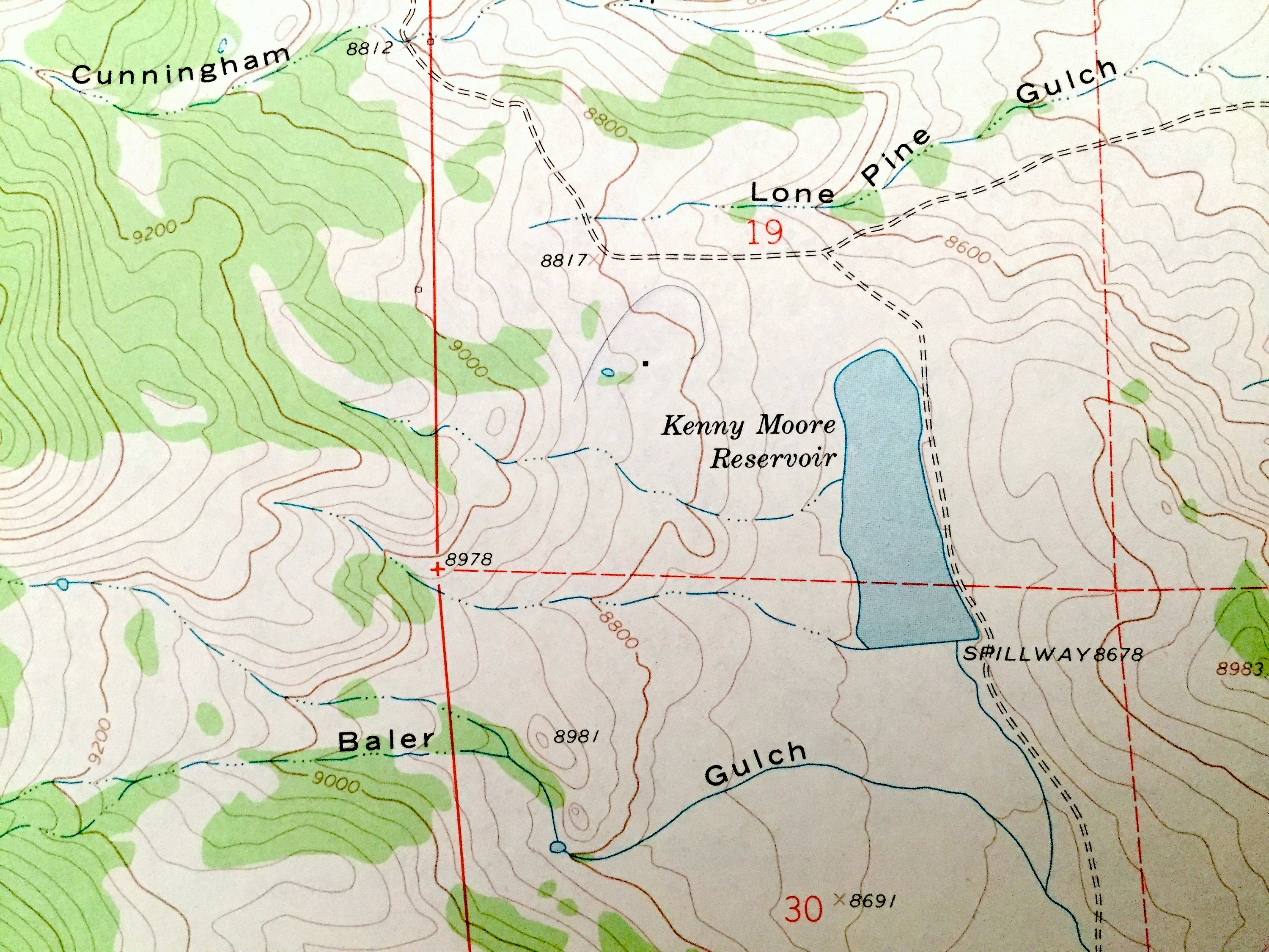 Antique Squirrel Creek Colorado 1965 US Geological Survey Etsy
