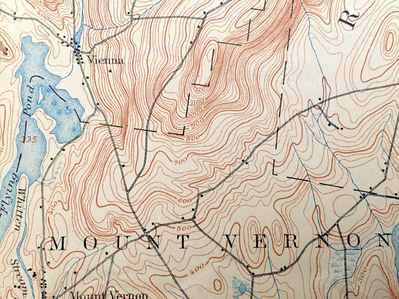 Antique Norridgewock Maine 1898 US Geological Survey Etsy