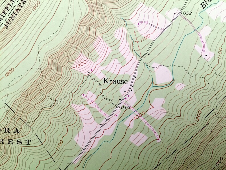 Antique McVeytown Pennsylvania 1961 US Geological Survey Etsy