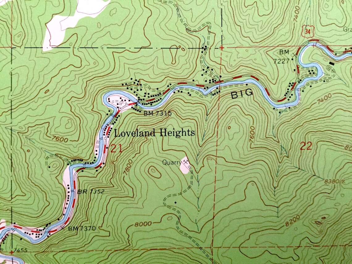 Antique Glen Haven Colorado 1962 US Geological Survey Etsy