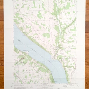 Antike Ludlowville, New York 1971 US Geological Survey Topographische Karte – Tompkins County, Cayuga Lake Ridge Lansing Myers Genua Ulysses NY